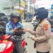 Polwan Polsek Sukabumi Kota Lalukan Himbuan Disiplin Prokes