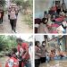 Polwan Bantu Dapur Umum Untuk Warga Terdampak Banjir di Banyuwangi