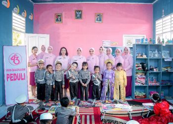 Bhayangkari Gorontalo Tinjau Langsung Kegiatan Tk Kemala