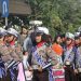 Aksi Polisi Cilik Polres Karawang saat Acara road Bike