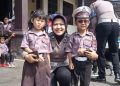 Polwan Polres Cicalengka Gelar Polisi Sahabat Anak di TK Kemala Bhayangkari 18