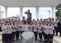Foto Kegiatan Polwan RI gelar Napak Tilas Monumen Polwan Di Bukittinggi