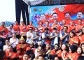 Kapolri Jenderal Listyo Sigit Prabowo mengikuti Bhayangkara Fun Walk 2024 dalam rangka HUT Bhayangkara ke-78