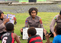 Kegiatan Belajar Anak-anak Doyo Baru oleh Polres Jayapura
