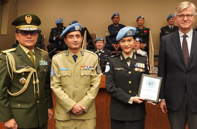 Brigadir Renita Rismayanti United Nations Woman Police Officer of The Year 2023