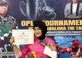 Bripda Jenitiara juara 3 Open Tournament Tinju Piala Panglima TNI 2025