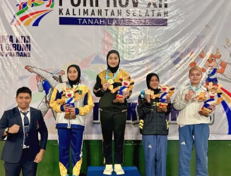 Brigadir Ihya Ainizzahra raih medali emas taekwondo Porprov XII Kalsel