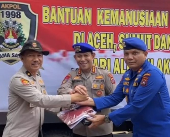 Alumni Akpol 98 Salurkan Bantuan untuk Korban Bencana di Sumbar, Sumut, dan Aceh.