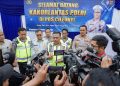 Kepala Korps Lalu Lintas (Kakorlantas) Polri, Irjen Pol Drs. Agus Suryonugroho, S.H., M.Hum., bersama unsur terkait melaksanakan inspeksi jalur tol di wilayah Jawa Barat pada Selasa (24/2).