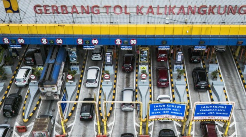 one way nasional di tol saat arus balik Lebaran