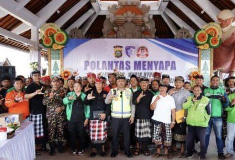 Kakorlantas Gelar 'Polantas Menyapa' di Bali, Pastikan Lebaran dan Nyepi Aman