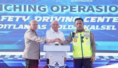 Kakorlantas Polri Irjen Agus Suryonugroho menghadiri peresmian operasional Safety Driving Center (SDC) Ditlantas Polda Kalimantan Selatan